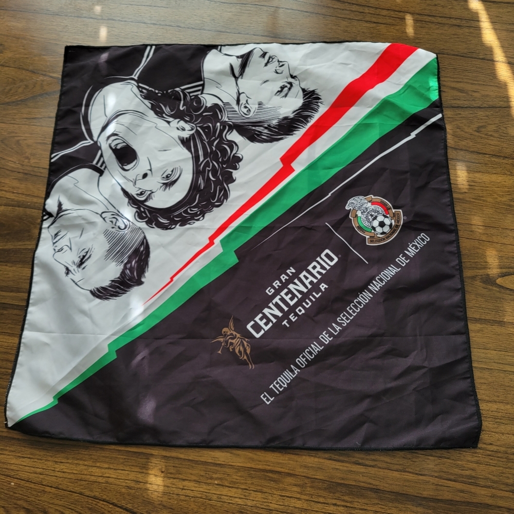 Gran Centenario Tequila And Mexico Soccer Team Bandana